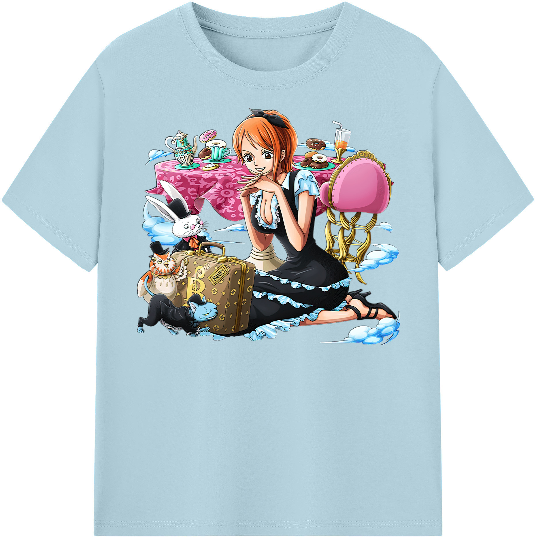 ワンピース ナミ ONE PIECE Nami 綿100％半袖Tシャツ（フロントプリント）